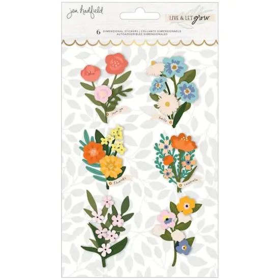 Jen Hadfield Live & Let Grow Layered Stickers {1}