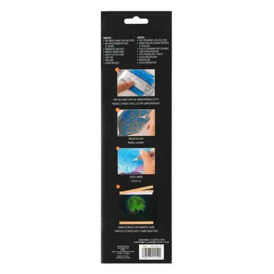 8" x 10" Graveyard Glow-in-the-Dark Diamond Art Kit with Magnetic Frame by Make Market&reg; {5}