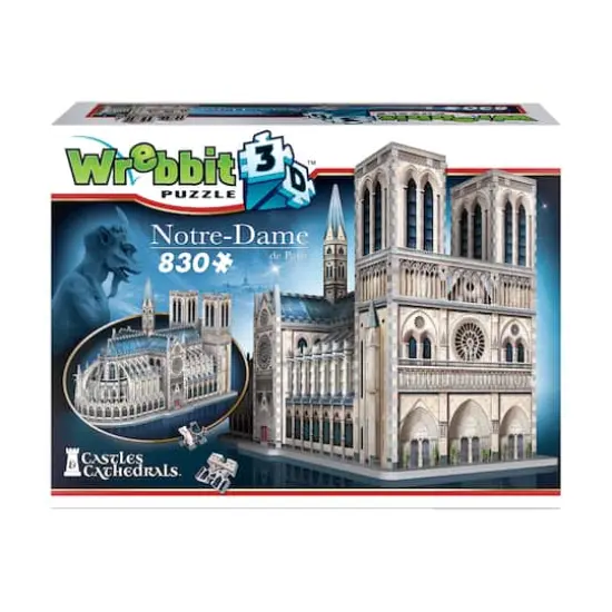 Castles & Cathedrals - Notre-Dame de Paris 3D Puzzle: 830 Pcs {4}