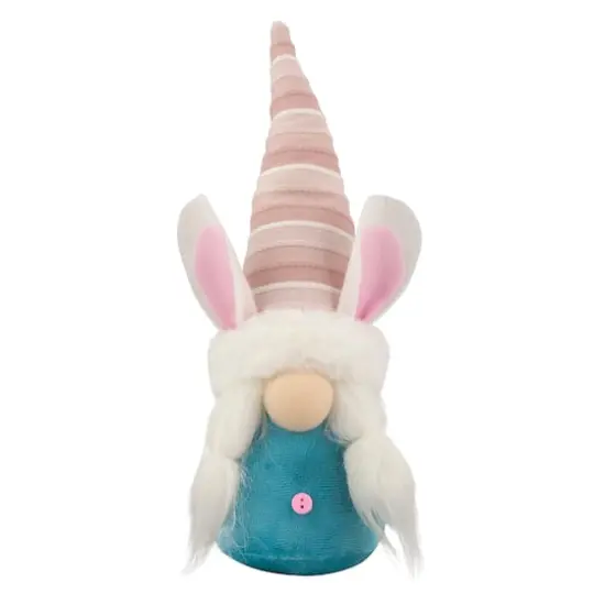 13" Blue and Pink Girl Easter Bunny Gnome {1}