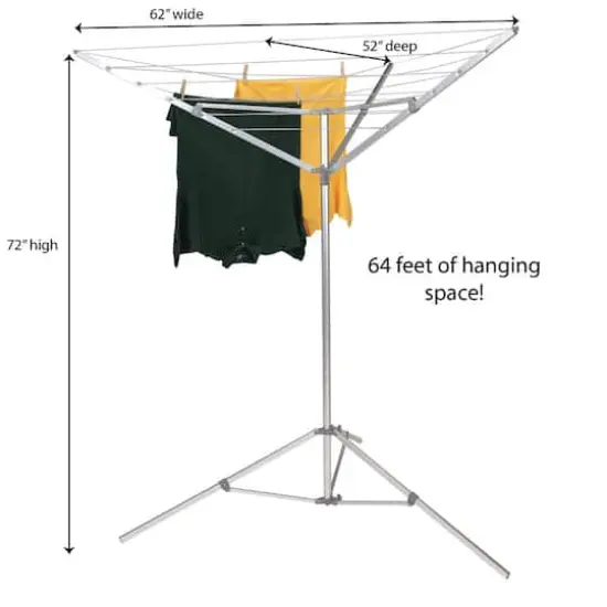 Household Essentials Portable Umbrella Clothesline Dryer {5}