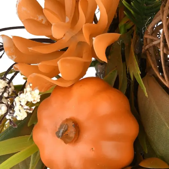 26" Harvest Wall Flower Swag {4}