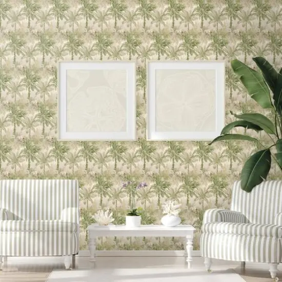 Tommy Bahama Cat Island Peel & Stick Wallpaper Palm {6}