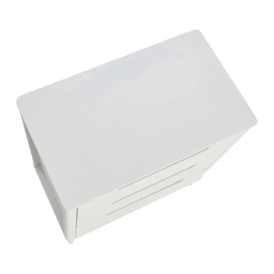 Hello Honey&reg; 37.5" Yume Mid Century Modern Solid Wood 3-Drawer Dresser Chest White Finish {9}