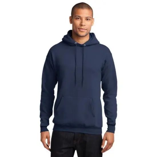 Port & Company&reg; Darks Core Fleece Pullover Hooded Sweatshirt Navy {4}
