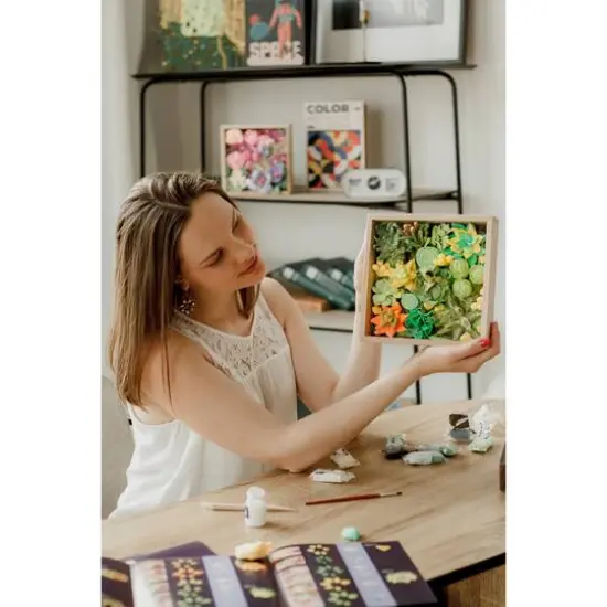 OKTO DIY Wood & Craft Energy Succulents Clay Kit {11}