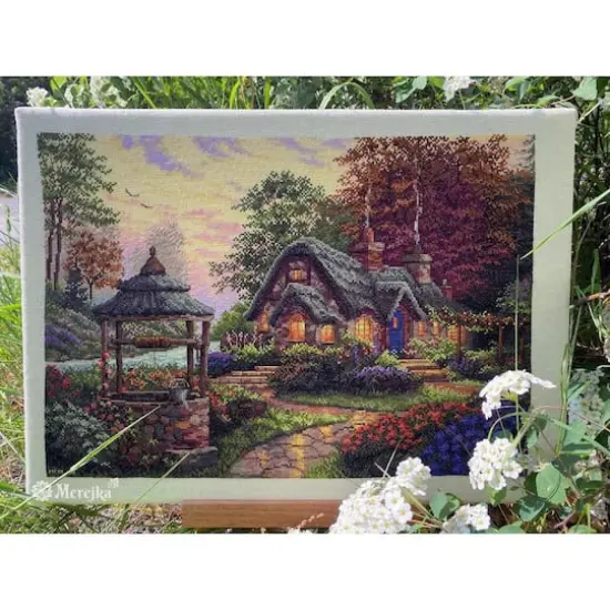 Merejka Make a Wish Cottage Counted Cross Stitch Kit {3}