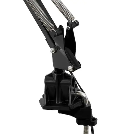 Studio Designs Black Metal Swing Arm Clamp Lamp {6}