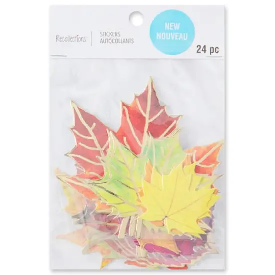 Fall Leaf Die Cut Stickers by Recollections&trade; {6}
