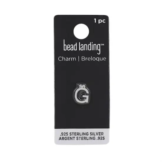 Sterling Silver Alphabet Charm by Bead Landing&trade; G {9}