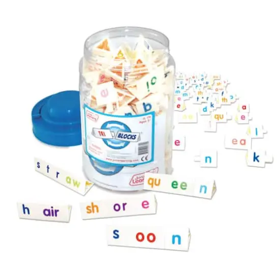 Junior Learning&reg; Tri-Blocks Tub Word Building Set {1}