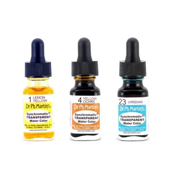 Dr. Ph. Martin's&reg; Synchromatic Transparent Watercolor, 0.5oz. 23 Viridian {2}