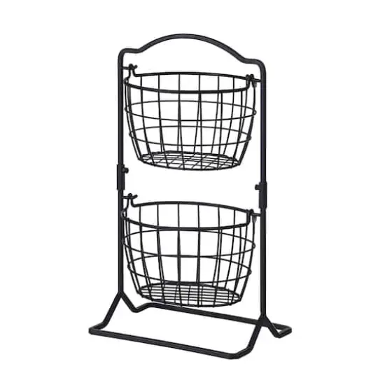 SunnyPoint 2 Tier Olive Countertop Fruit Basket {1}