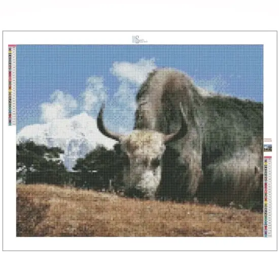 Sparkly Selections Yak Near Mount Everest 40cm x 50cm Diamond Painting Kit, Round Diamonds {3}