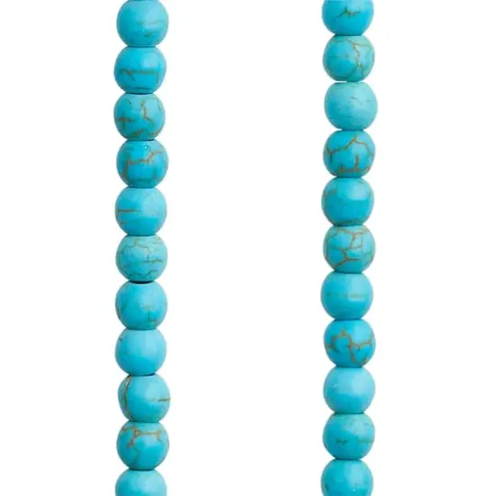 Turquoise Dyed Howlite Rondelle Beads, 4mm by Bead Landing&trade; {1}