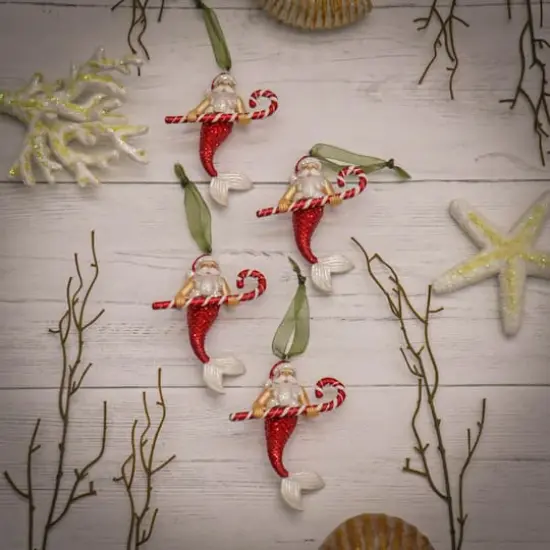 National Tree Company Santa Merman Ornaments, 4ct. {3}