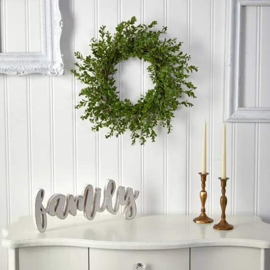 20" Boxwood Wreath {4}