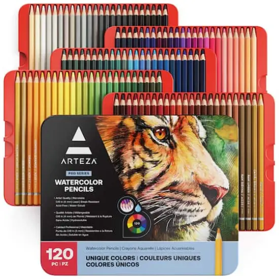 Arteza&reg; 120 Piece Expert Watercolor Pencil Set {1}