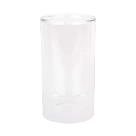 6" Clear Glass Dual Cylinder Candle Holder by Ashland&reg; {1}