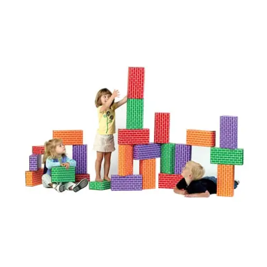 ImagiBRICKS&trade; Giant Rainbow Building Block Set, 24 pcs {3}