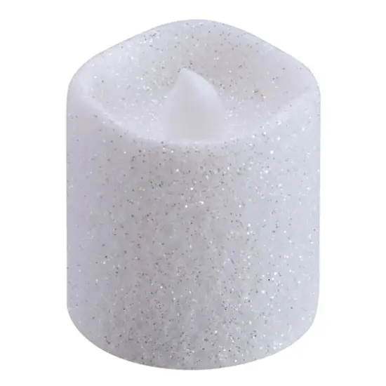 White Glitter LED Votive Candles By Ashland&reg; 12ct. {3}