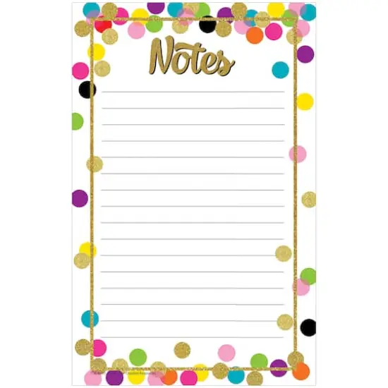 Confetti Notepad, Pack of 6 {1}