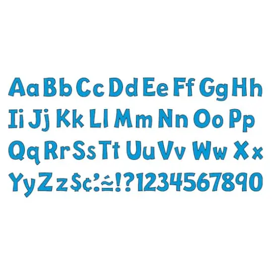 Trend Enterprises® 4" Playful English/Spanish Combination Ready Letters®, 6 Packs Baby Blue {4}