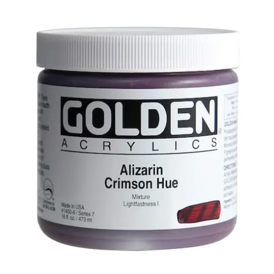 Golden&reg; Historical Heavy Body Acrylics, 16oz. Alizarin Crimson Hue {1}