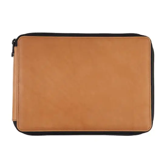 Global Art Genuine Leather Pencil Case, Brown {1}