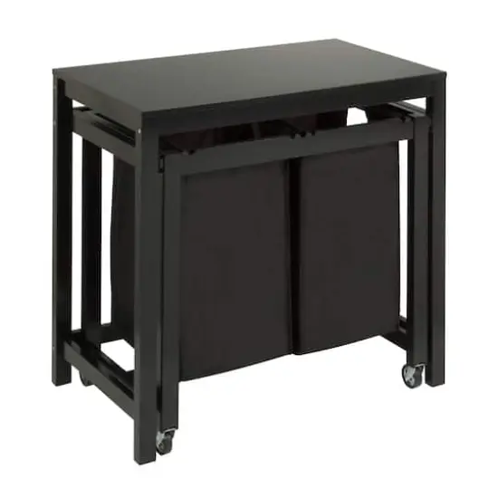 Honey Can Do Black Double Sorter Folding Table {1}
