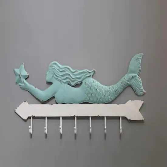 Hello Honey&reg; Mermaid Wall Hanger with Hooks {3}
