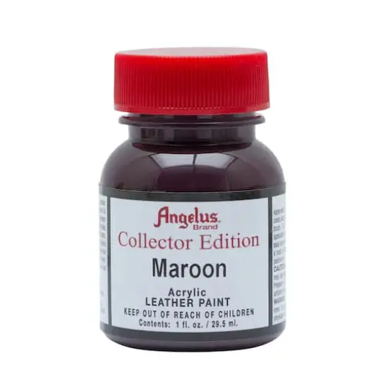 Angelus&reg; Collector Edition Acrylic Leather Paint, 1oz. Maroon {1}