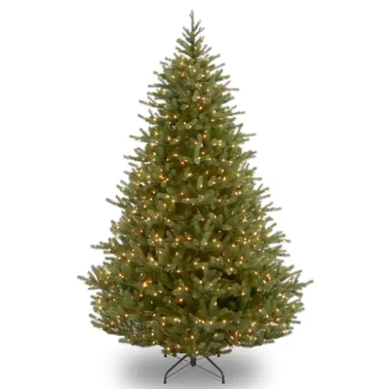 6.5 Ft. Pre-Lit Feel Real&reg; Norway Medium Artificial Christmas Tree, Clear Lights {1}