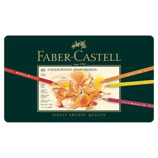 Faber-Castell&reg; Polychromos&reg; 60 Color Pencil Tin Set {3}