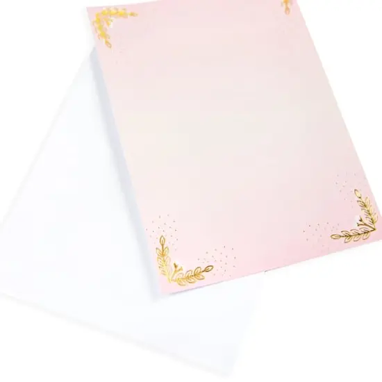 Blush Glam Flat Cards & Envelopes by Recollections™, 5" x 7" {4}