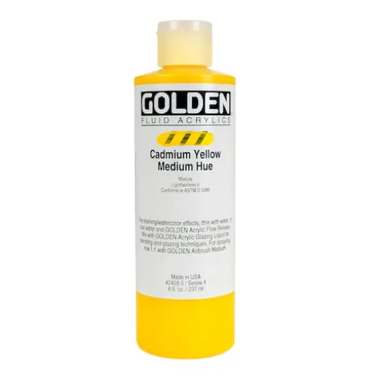 Golden&reg; Fluid Acrylics, 8oz. Cadmium Yellow Medium Hue {1}