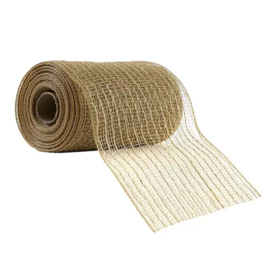 5.5" x 24ft. Jute Mesh Ribbon by Celebrate It&reg; {1}