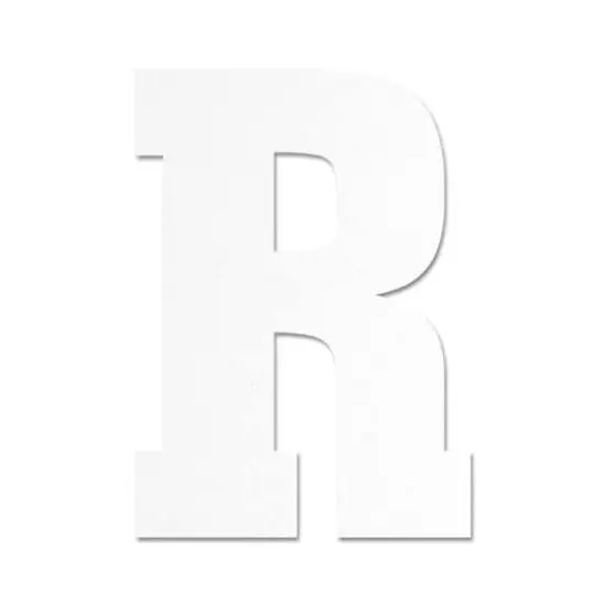 13" White MDF Uppercase Letter by Make Market&reg; R {1}