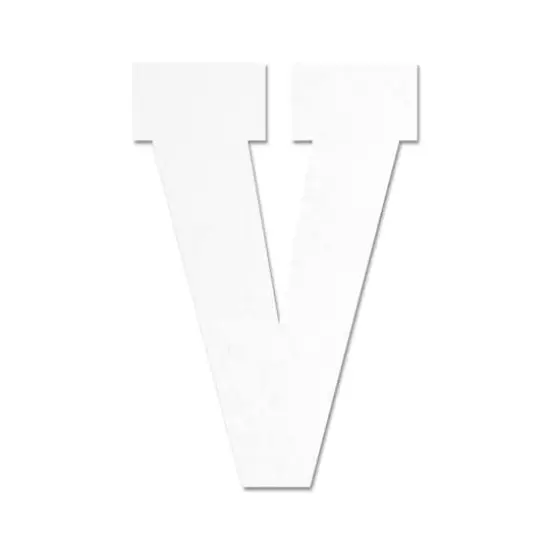 13" White MDF Uppercase Letter by Make Market&reg; V {1}