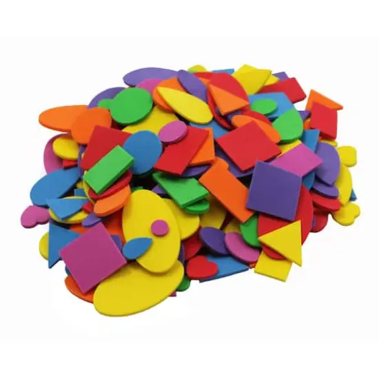 Foam Shapes, Assorted Colors, 720 Per Pack, 6 Packs {1}