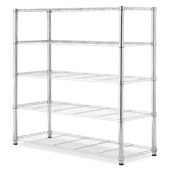 Whitmor Supreme 5 Tier Shelving, Chrome {3}