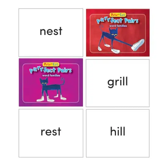 Pete the Cat&reg; Purrfect Pairs Game, Word Families {3}