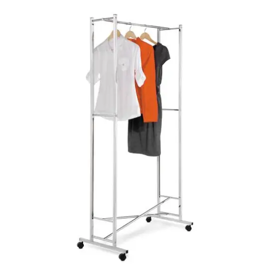 Honey Can Do Chrome Folding Garment Rack {4}