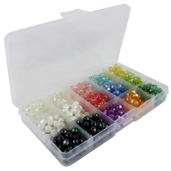 Bead Landing&trade; Faceted Aurora Borealis Crafting Beads Box {4}