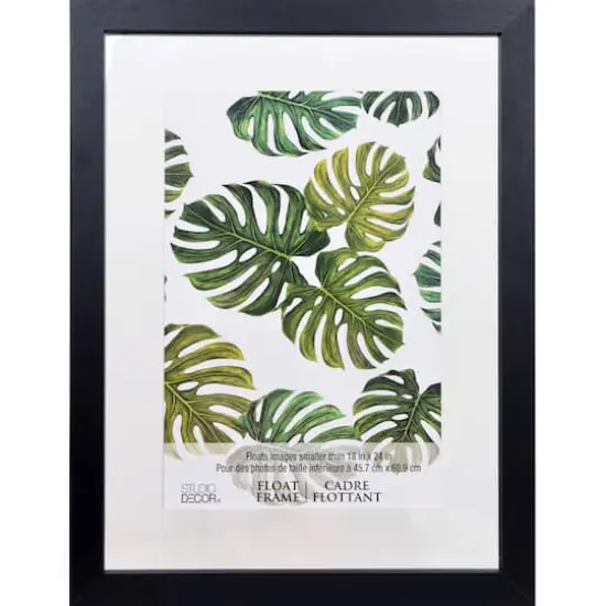 18" x 24" Float Frame by Studio D&eacute;cor&reg; Black {1}