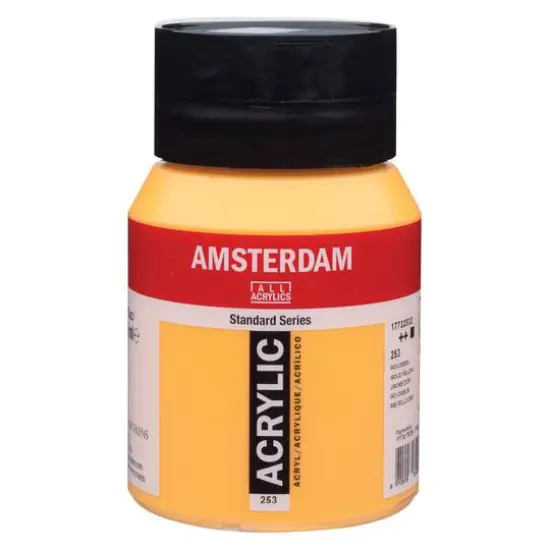 Amsterdam 500mL Standard Series Acrylic Paint 253 Gold Yellow {1}