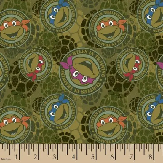 Nickelodeon Turtles In Training Cotton/Spandex Fabric {3}