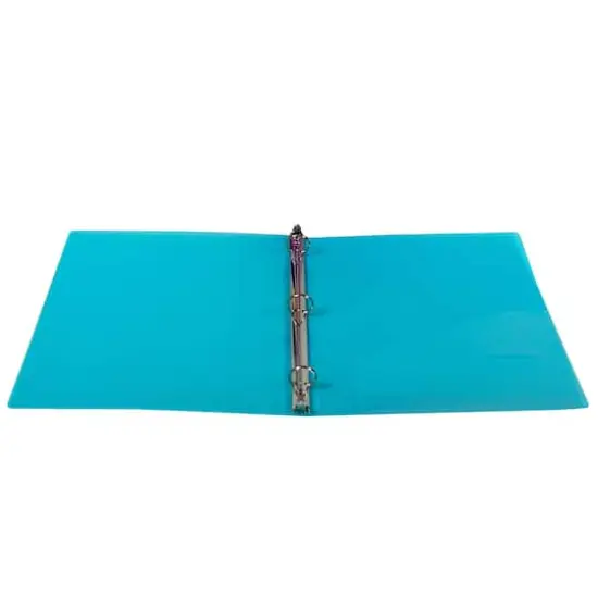 Assorted Colors 3-Ring Poly Binder, 1" Capacity, Pack of 6 {3}