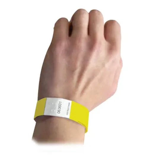 C-Line® DuPont™ Tyvek® Security Wristbands, Pack of 100 Yellow {4}