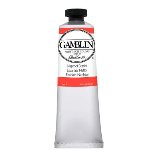 Gamblin Artist Grade Oil Colors, 37mLNapthol Scarlet {1}